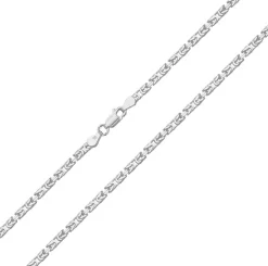 925 Sterling Silber Byzantiner Kette - 40.6, 45.7, 50.8, 55.9, 61, 66, 71.1, 76.2cm