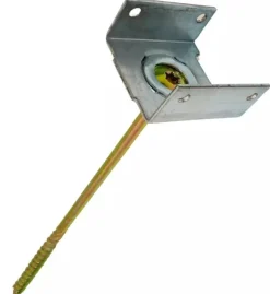 10St. Firstlattenhalter Gratlattenhalter 4x6cm mit Tellerkopfschraube 260mm