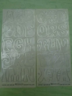 Stickerbogen Buchstaben Alphabet ABC ---Auswahl---