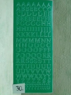 Stickerbogen Buchstaben Alphabet ABC ---Auswahl---