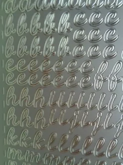 Stickerbogen Buchstaben Alphabet ABC ---Auswahl---