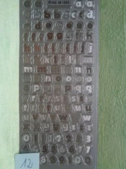 Stickerbogen Buchstaben Alphabet ABC ---Auswahl---