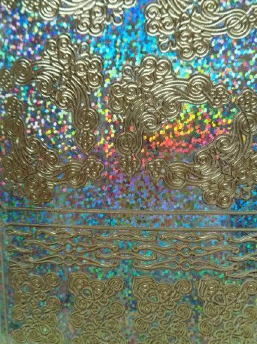 Stickerbogen Ecken Bordüren Hologramm Holographic Glitter Glimmer --- Auswahl ---