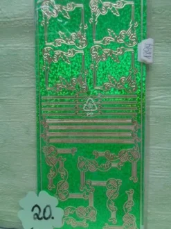 Stickerbogen Ecken Bordüren Hologramm Holographic Glitter Glimmer --- Auswahl ---