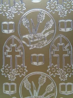 Stickerbogen Motive Glaube Religion Christlich Kreuz Sakrament Menora ..... uvm
