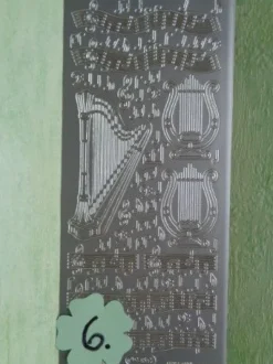 Stickerbogen Motive Musik Instrumente Noten Hobby --- Auswahl ---