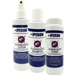 1 - 6 Stk. IPERON® Flohschutz Trio - Lotion, Shampoo & Puder im Set