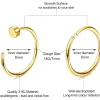 6stk Nasenpiercing Set 316L Chirurgenstahl Fake Septum Helix Piercings Gold