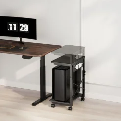 Ständer für PC-Tower mit Regal höhenverstellbar NanoRS RS430