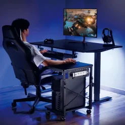Ständer für PC-Tower mit Regal höhenverstellbar NanoRS RS430