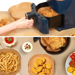 Stone TH 200 Stück Backpapier für Heißluftfritteuse 4,5L-8L, Airfryer