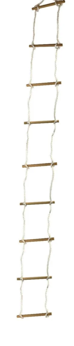Strickleiter mit 9 Sprossen aus Holz Sprossenleiter für Kinder Spielturm Outdoor