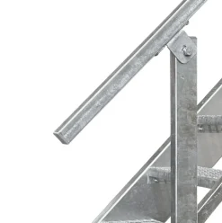10 Stufen Stahltreppe STATIK Breite 60 - 120 cm, Geschosshöhe 150 - 200 cm