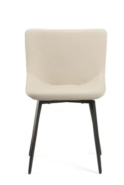 Stuhl Küchenstuhl Esszimmerstuhl ohne Armlehnen Beige Holz Möbel