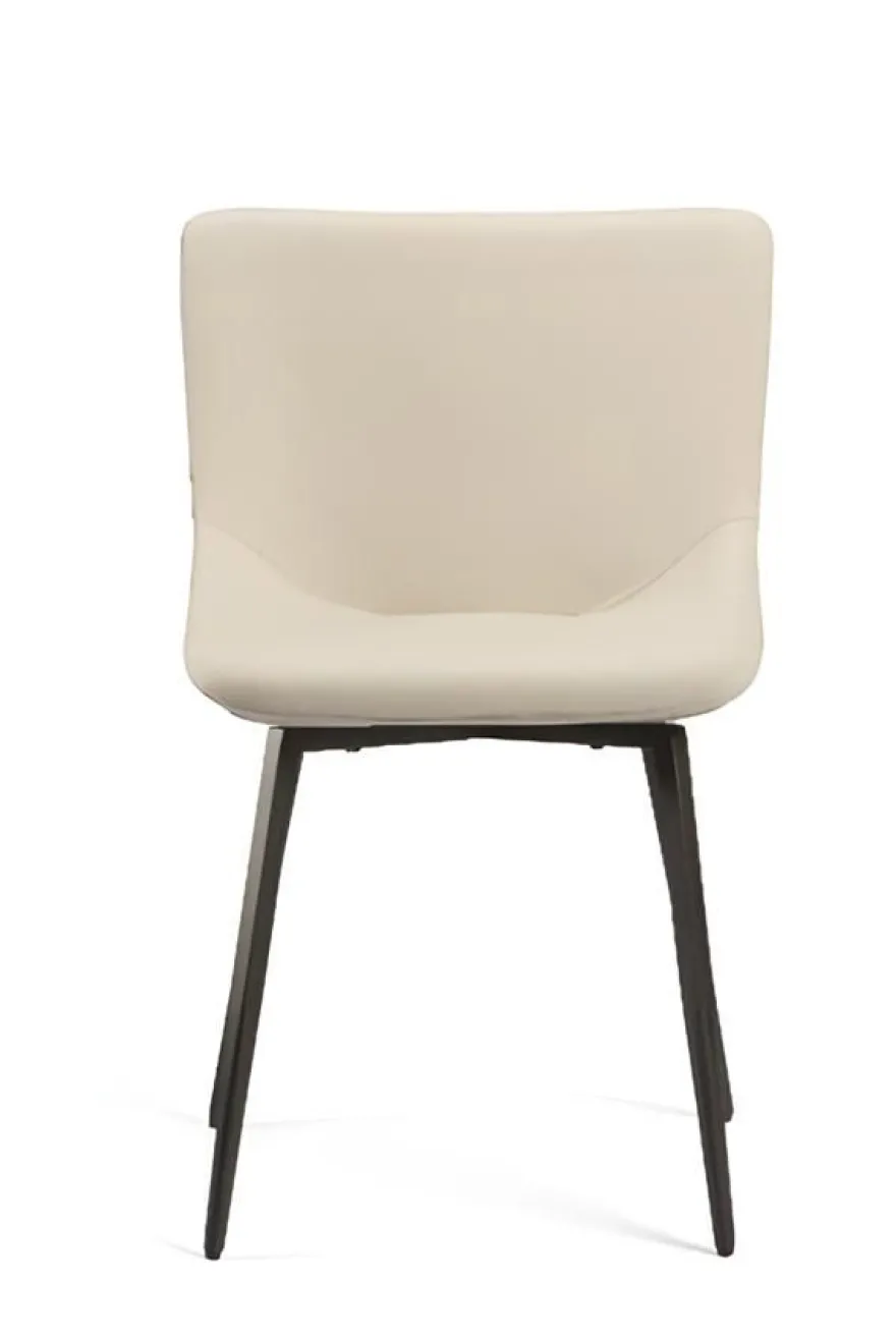 Stuhl Küchenstuhl Esszimmerstuhl ohne Armlehnen Beige Holz Möbel