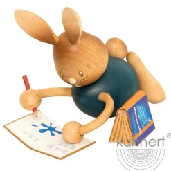 STUPSI HASE | Kuhnert Osterhase Sammelfigur Holzhase Echt Erzgebirge Holzkunst