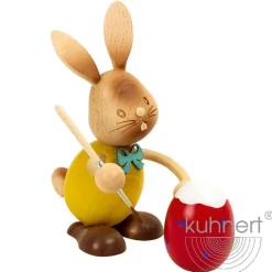 STUPSI HASE | Kuhnert Osterhase Sammelfigur Holzhase Echt Erzgebirge Holzkunst