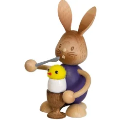 STUPSI HASE | Kuhnert Osterhase Sammelfigur Holzhase Echt Erzgebirge Holzkunst