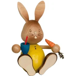 STUPSI HASE | Kuhnert Osterhase Sammelfigur Holzhase Echt Erzgebirge Holzkunst