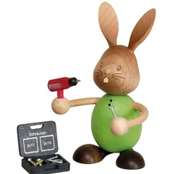 STUPSI HASE | Kuhnert Osterhase Sammelfigur Holzhase Echt Erzgebirge Holzkunst