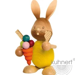 STUPSI HASE | Kuhnert Osterhase Sammelfigur Holzhase Echt Erzgebirge Holzkunst
