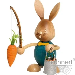 STUPSI HASE | Kuhnert Osterhase Sammelfigur Holzhase Echt Erzgebirge Holzkunst