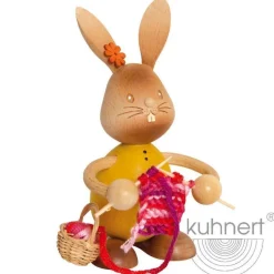 STUPSI HASE | Kuhnert Osterhase Sammelfigur Holzhase Echt Erzgebirge Holzkunst