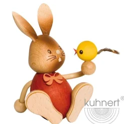 STUPSI HASE | Kuhnert Osterhase Sammelfigur Holzhase Echt Erzgebirge Holzkunst