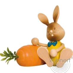 STUPSI HASE | Kuhnert Osterhase Sammelfigur Holzhase Echt Erzgebirge Holzkunst
