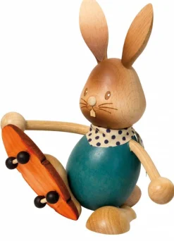 STUPSI HASE | Kuhnert Osterhase Sammelfigur Holzhase Echt Erzgebirge Holzkunst