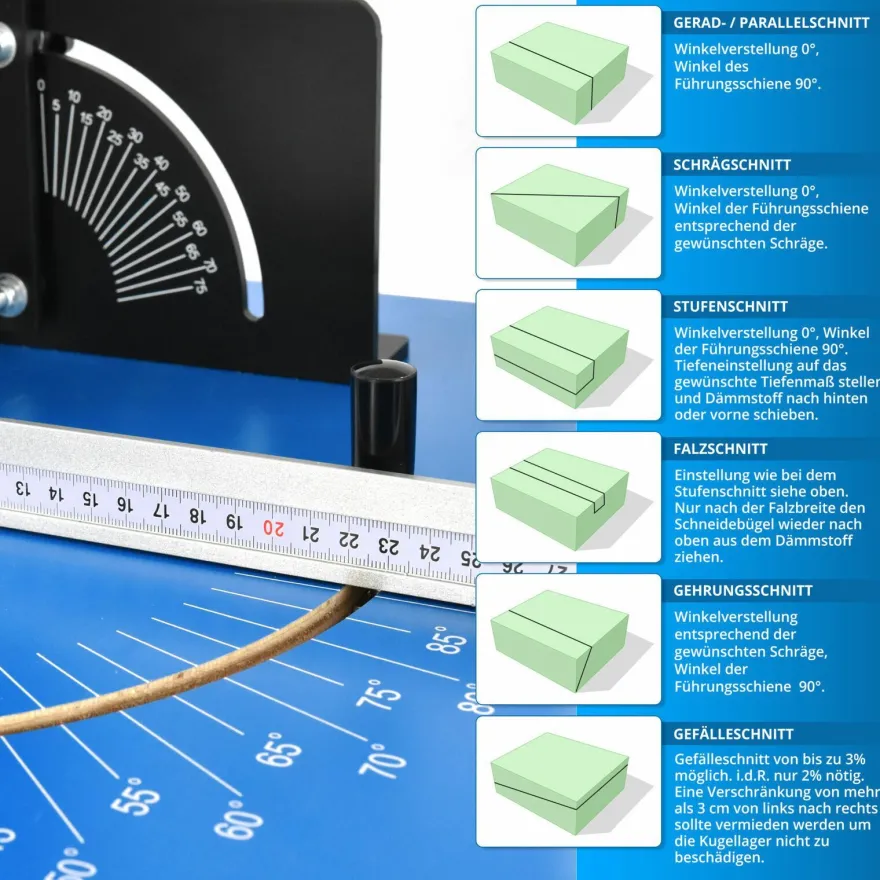 Styroporschneider Styropor Schneidegerät Thermosäge Dämmstoffschneider DIC 1009