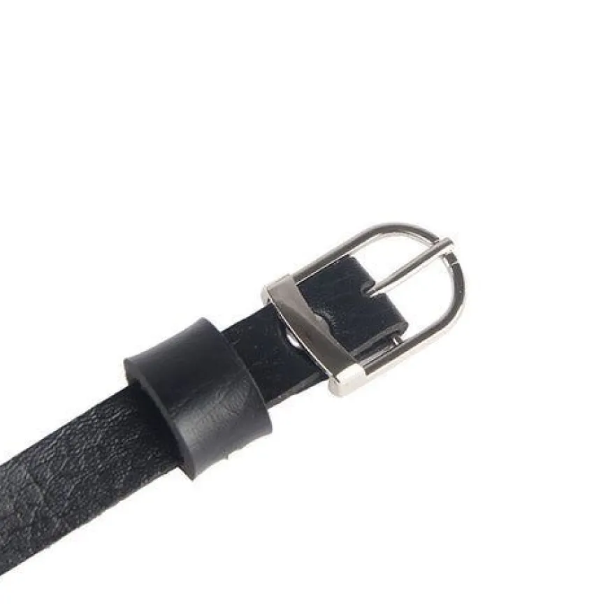 Subblime BDSM Mode Dessous Reizwäsche Brustharness Lederketten Schwarz Einheitsgrösse