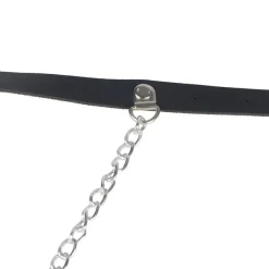 Subblime Leder-Kettengürtel Harness schwarz, eine Größe