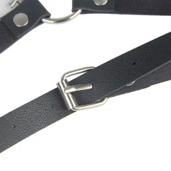 Subblime Leder-Kettengürtel Harness schwarz, eine Größe