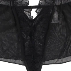 Subblime Teddy Neckholder Spitze Bare Back Schwarz