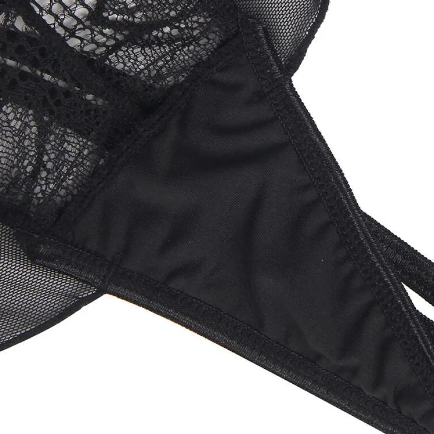 Subblime Teddy Neckholder Spitze Bare Back Schwarz