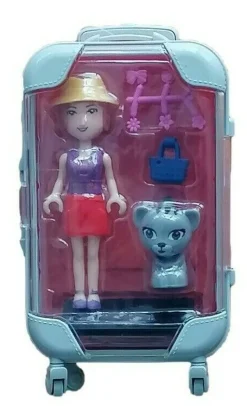 Suitcase Kofferset mit Zubehör Puppen ca. 9,5x16 cm Groß Johntoys NEU