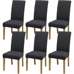 Sukaikeqa Dehnbarer Stuhlbezug, Hochstuhlbezug, Bürostuhlbezug (6er Set)