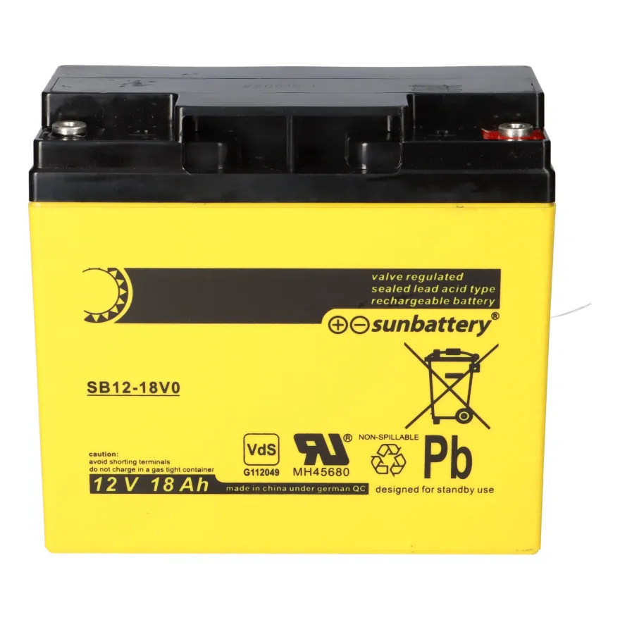 SUN Battery SB12-18V0 AGM Akku 12V 18Ah F-M5 / M5-Innengewinde
