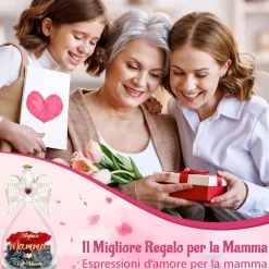 Sunia Beste Mama Geschenke Engel Figur Ewige Rose in Glaskuppel