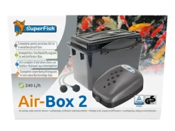 SuperFish Air Box 2 Belüfterpumpe 240L/h mit Luftschlauch und Luftausströmer