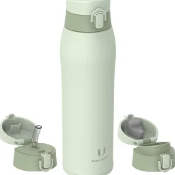 Super Sparrow Edelstahl Trinkflasche Thermosflasche 950ml M Hellgrün