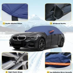 Svnqney Halbgarage Autoabdeckung für Audi A4 (2010-2024) - 10 Schichten