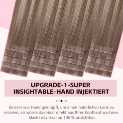 Sweetmet 3. Generation Unsichtbare Tape Extensions Echthaar Pro3.0 #8/60