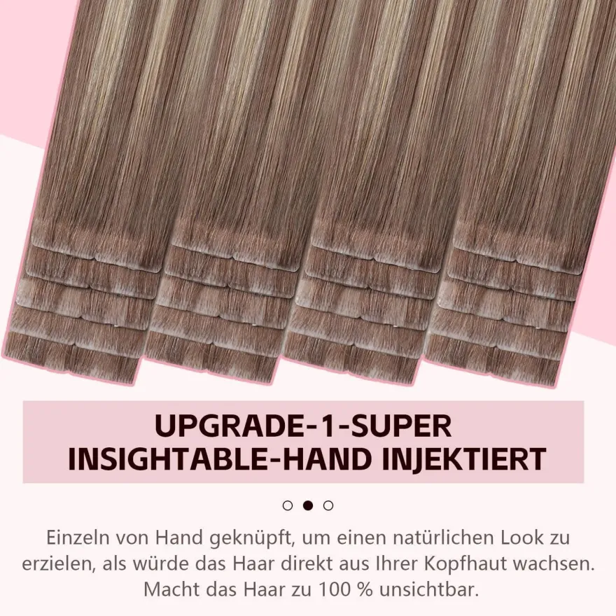 Sweetmet 3. Generation Unsichtbare Tape Extensions Echthaar Pro3.0 #8/60