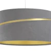 Swing Hängeleuchte Kunststoff Schwarz Grau, Gold Version 2 30cm