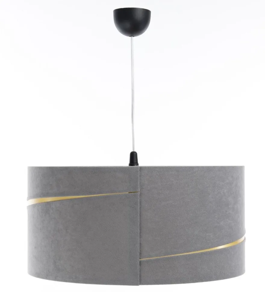 Swing Hängeleuchte Kunststoff Schwarz Grau, Gold Version 2 30cm