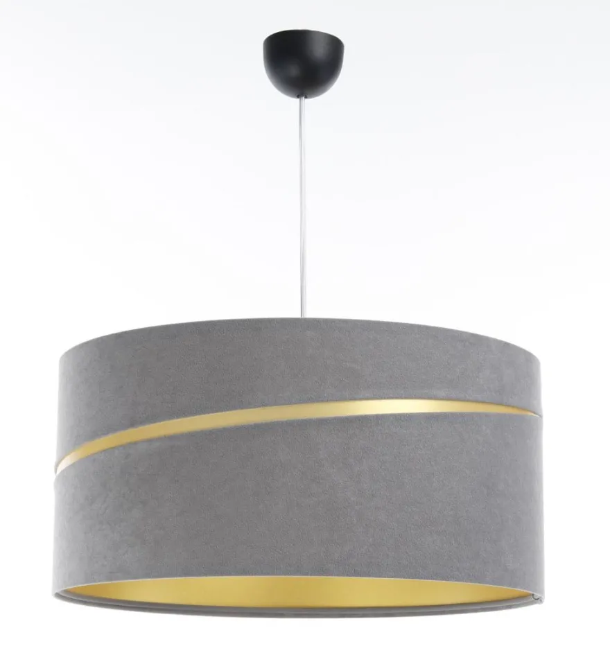 Swing Hängeleuchte Kunststoff Schwarz Grau, Gold Version 2 30cm