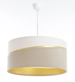 Swing Hängeleuchte Version 1 Kunststoff Schwarz Beige, Weiß, Gold 40cm