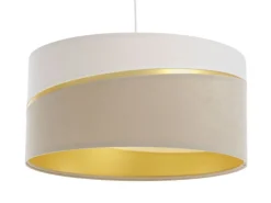 Swing Hängeleuchte Version 1 Kunststoff Schwarz Beige, Weiß, Gold 40cm
